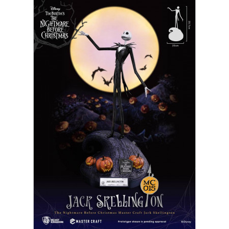 Nightmare Before Christmas Master Craft socha Jack Skellington 40 cm